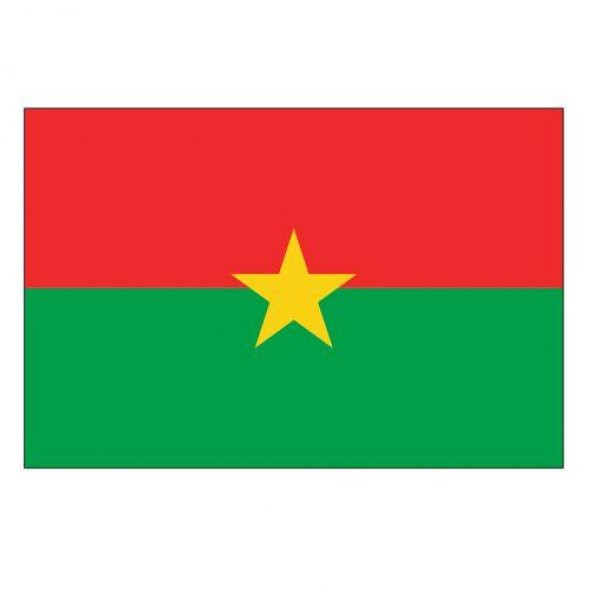 Burkina Faso Gönder Ülke Bayrağı 150x225cm