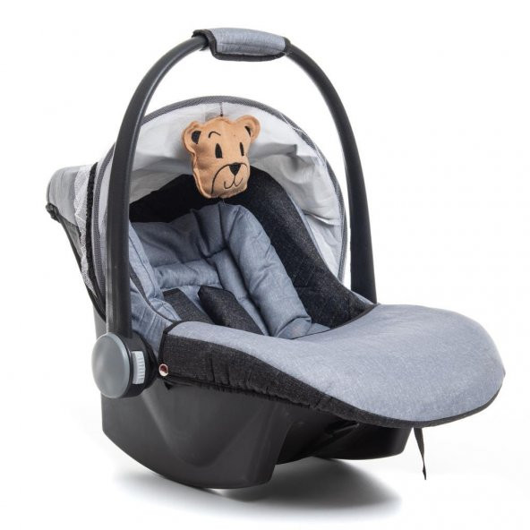 Bebebebek Lüx Pedli Bebek Taşıma, Bebek Oto Koltuğu Puset Cibinlikli - 4