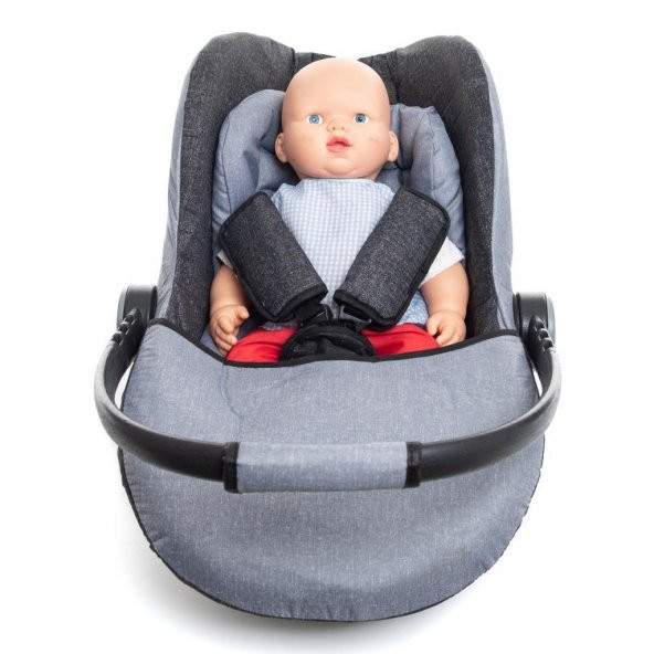 Bebebebek Lüx Pedli Bebek Taşıma, Bebek Oto Koltuğu Puset Cibinlikli - 12