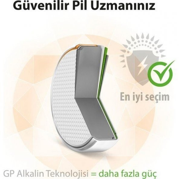 Gp GpA76-2C10 Lr44 10 lu Alkalin Pil - 6