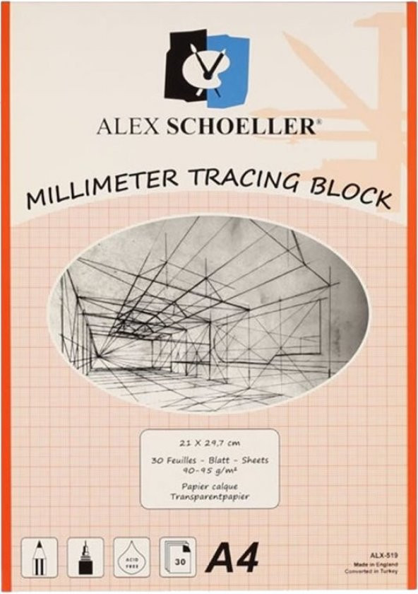 Alex Schoeller Alx 519 A4 30 Lu Kırmızı Aydınger Kağıdı