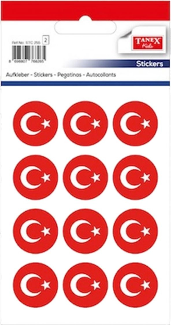 Tanex Stc-255 2 Adet 25 Mm Bayrak Etiketi - 1