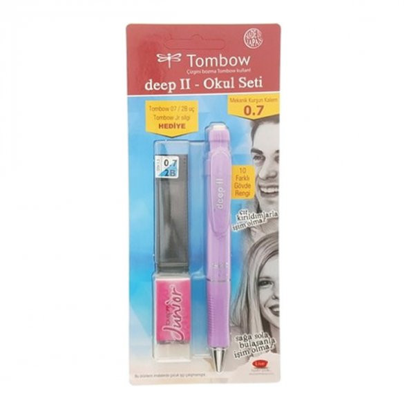 Tombow Deep II 0,7 mm S.Foam Okul Seti - 1