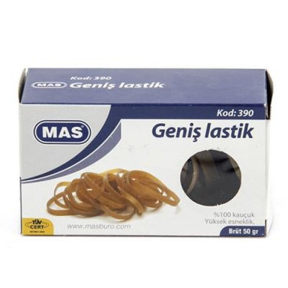 Mas 390 100/65 Mm 100 Kauçuk Geniş Ambalaj Lastiği