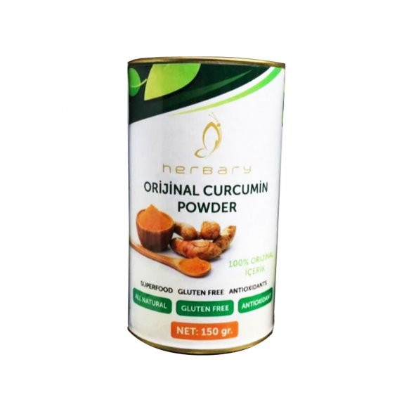 Herbary Orijinal Curcumin Powder Zerdeçal Tozu 150 GR