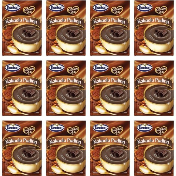 KENTON PUDİNG ÇİKOLATA AŞKI KAKAOLU 120GR 12Lİ - 1