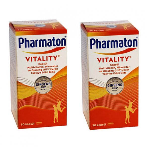 Pharmaton Vitality 30 Kapsül 2 Adet