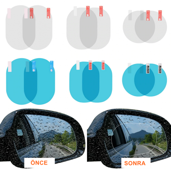 Space Ayna Yağmur Kaydırıcı Film 14,5 cm*10cm Oval / CAFI214 - 4