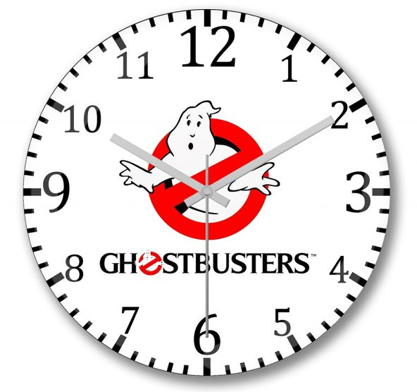 Ghostbusters Duvar Saati Bombeli Gercek Cam