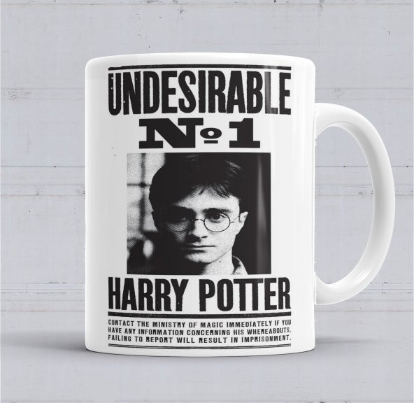 Harry Potter Wanted Kupa Bardak Porselen