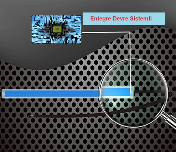 Far Dışı 60cm AUDI STİL KAYAR SİNYALLİ MAVİ GÜNDÜZ LEDİ FAR KAŞI - 6