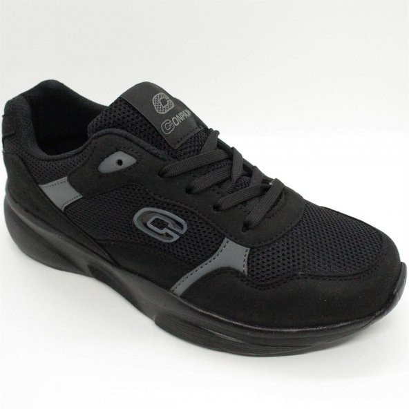 Pabucchi Conpax Siyah Gri Bayan  Günlük Spor Ayakkabı-Sneaker
