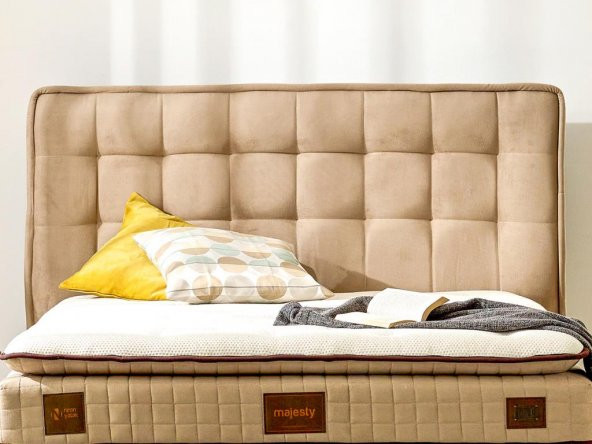 Niron Majesty Yatak 120x200 Tek Kişilik Pedli Ekstra Lüks Yumuşak Yatak Pamuklu Keten Kumaş 30 cm - 9
