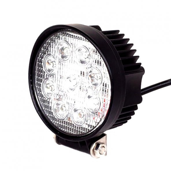 Knmaster Off Road 9 LEDli 27W Oval Epistar Sis Farı Tekli