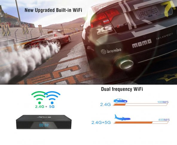 X96H 4GB RAM 64GB ROM ANDROİD 9.0 TV BOX - 5