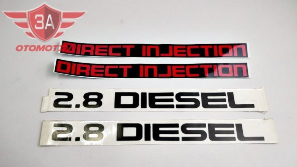 Isuzu NKR Kapı Yazı Takımı Siyah 2.8 DIESEL-DIRECT INJECTION