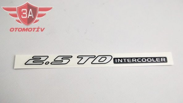 Isuzu D-Max 2.5 TD Intercooler Yazısı Etiket