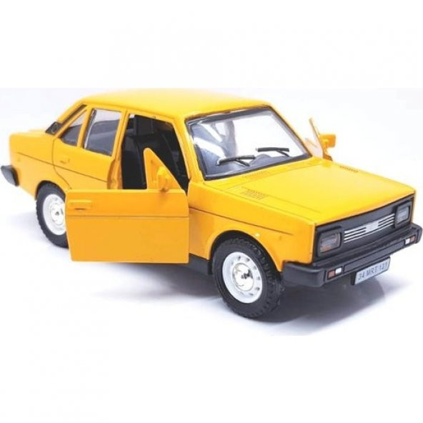 Murat 131 1/36 Ölçek Sarı Çek Bırak Metal Model Oyuncak Araba