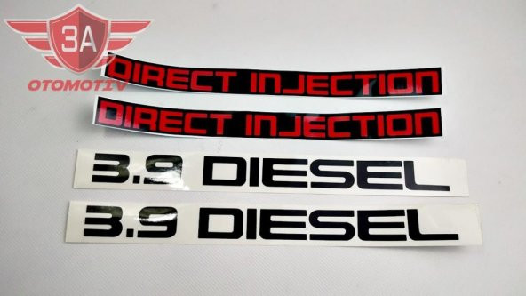 Isuzu Npr Kapı Yazı Takımı Siyah 3.9 DIESEL-DIRECT INJECTION