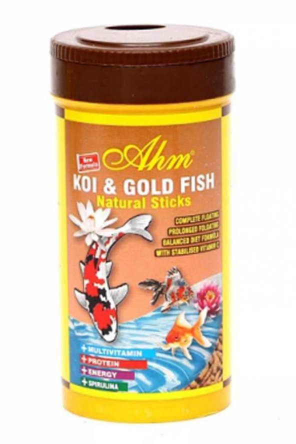 Ahm Koi Goldfish Natural Sticks Balık Yemi 250 ml