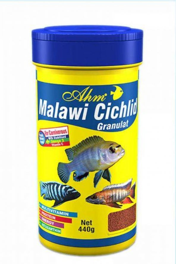 Ahm Malawi Cichlid Granulat Balık Yemi 100 ml