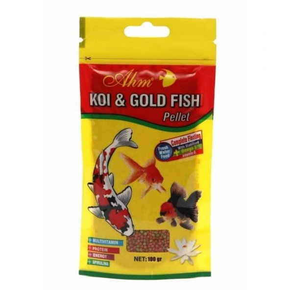 Ahm Koi Goldfish Pellet Balık Yemi 100 gr