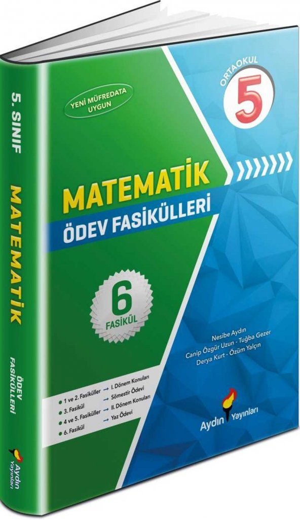 5.Sınıf Matematik Ödev Fasikülleri 6 Fasikül - Aydın Yayınları