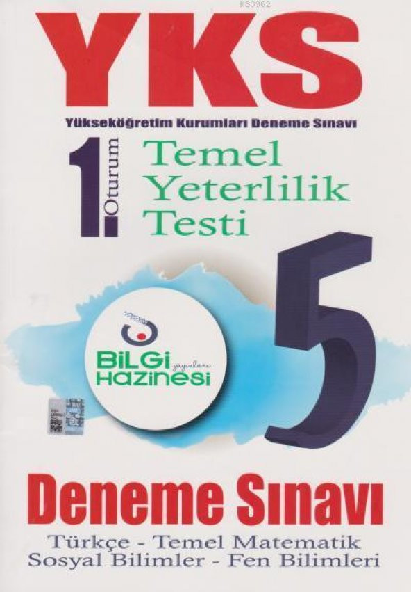 Yks 1.Oturum Tyt 5Li Deneme Sınavı - Bilgi Hazinesi Yayınları