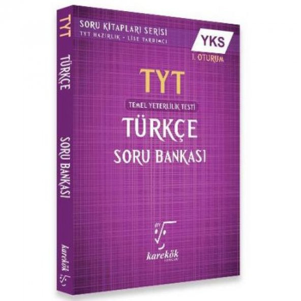 Tyt Türkçe Soru Bankası 2020 - Karekök Yayınları