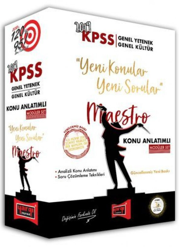 2019 Yargı Kpss Gk.Gy Maestro Konu Anl.Mod.Set - Yargı Yayınları