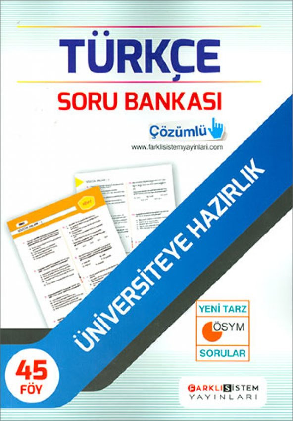 Farklı Sistem Tyt Türkçe Soru Bankası - Farklı Sistem Yayınları