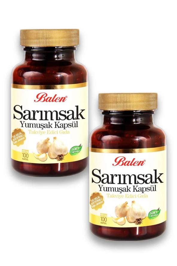 Balen Sarımsak Yağı Yumuşak Kapsül 450 mg 2 x 100 Kapsül ürün görseli 1