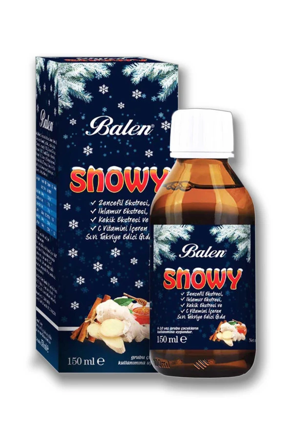 Balen Snowy Zencefil Ekstresi-Ihlamur Ekstresi Şurup 150 Ml