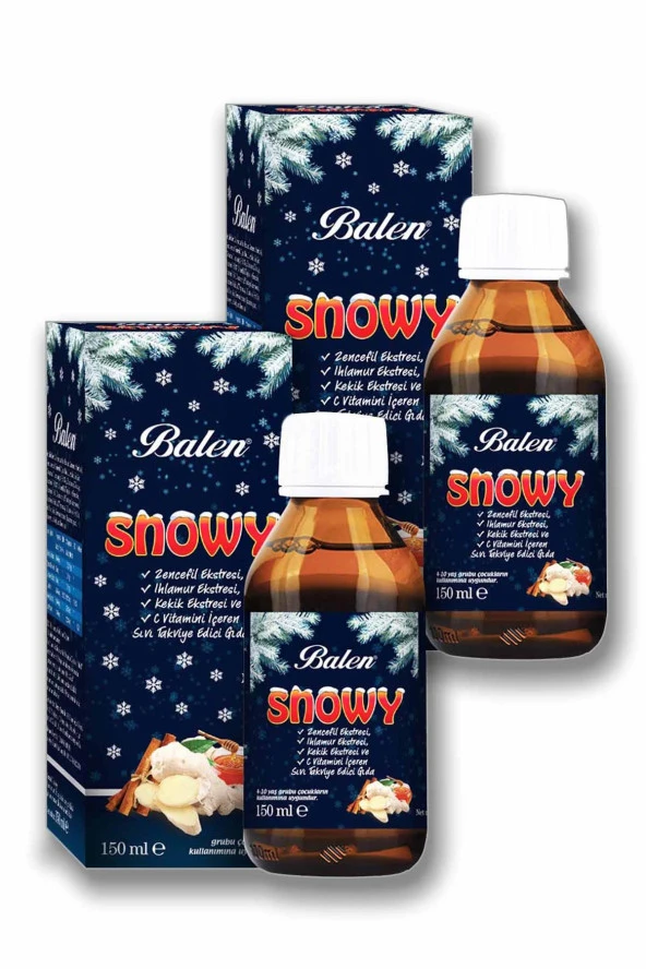 Balen Snowy Zencefil - Ihlamur Ekstresi Şurup 150 ml x 2 Adet ürün görseli 1