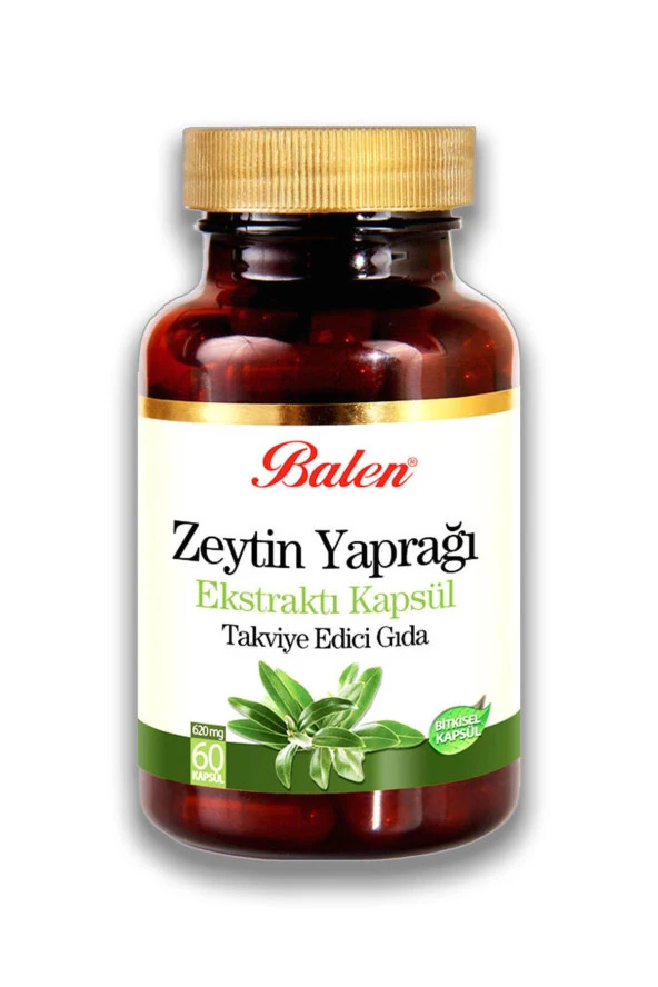 Balen Zeytin Yaprağı Ekstraktı 620 mg 60 Kapsül x 3 Adet - Resim 2