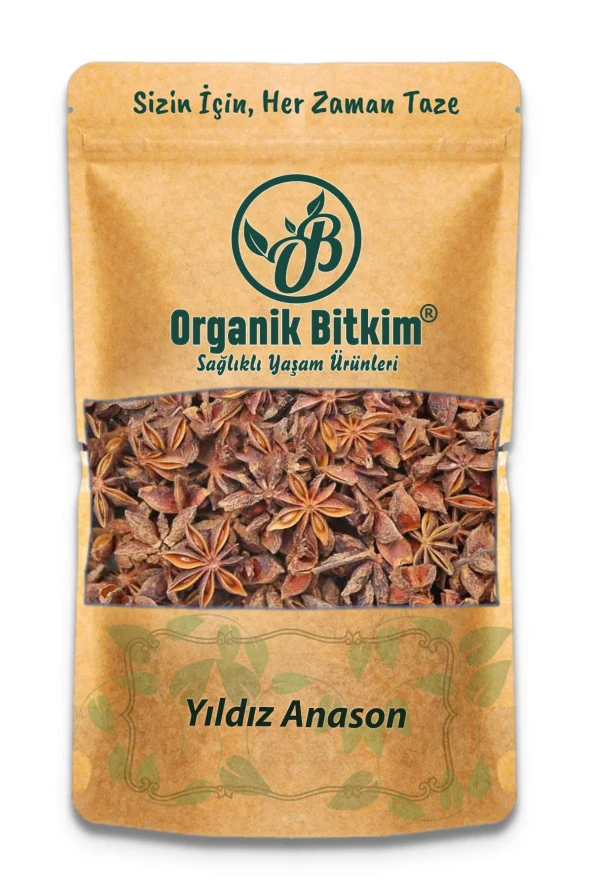 Organik Bitkim Yıldız Anason İri Taneli 250 gr - 1