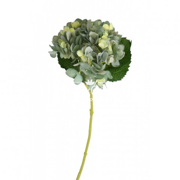 Yapay Delüx Bodur Ortanca Dalı 45 cm Mint Yeşili