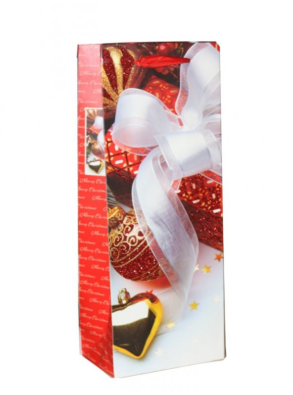 YILBAŞI ÇANTA ŞİŞE BOYU BEYAZ FİYONK 14CM X 39CM X 8,5CM - 2