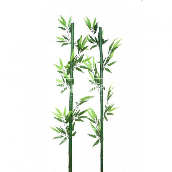 Yapay Yapraklı Yeşil Bambu 135 cm