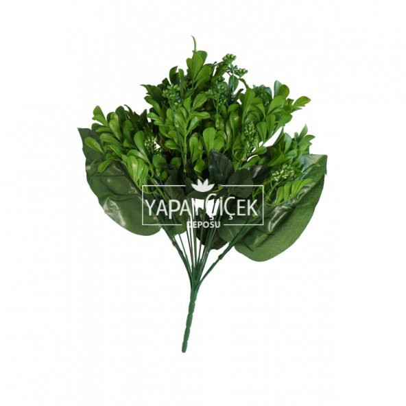 Yapay 18 Dallı Dev Kalanchoe Bitkisi 45 cm Yeşil