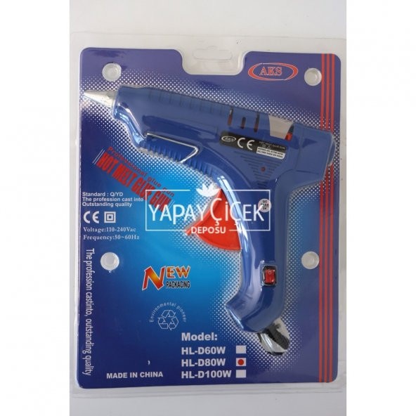 Büyük Silikon Tabancası 80W Mavi (Kalın Mum Silikon Tabancası) - 1