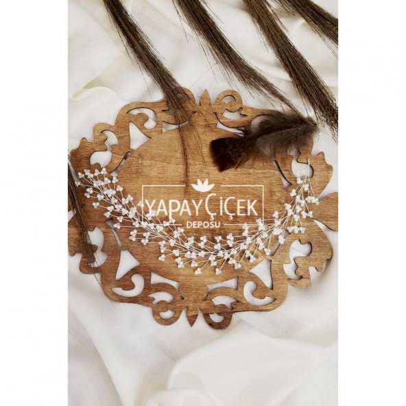 Küçük İnciler Kristal Gelin Tacı - 2