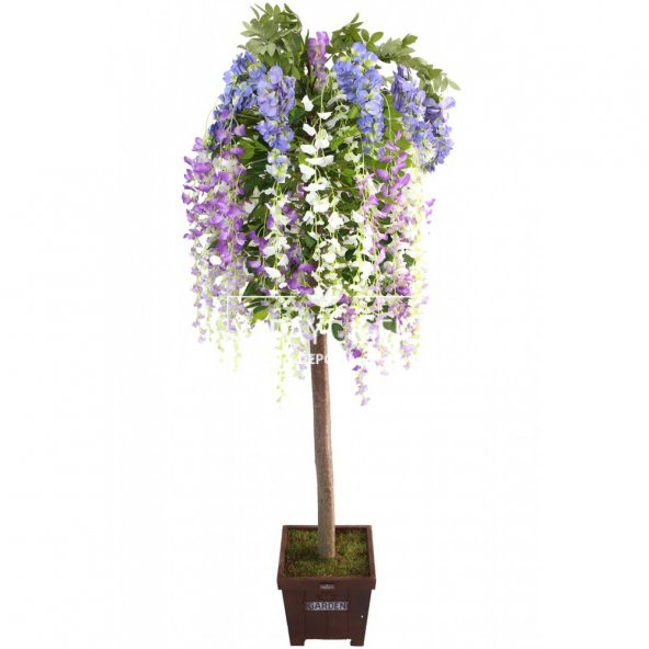 Yapay Akasya Ağacı Karışık Çiçekli 170cm