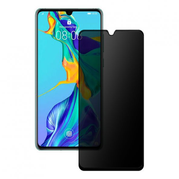 Xiaomi Redmi Note 8 Pro Hayalet Privacy Gizli Cam Ekran Koruyucu Siyah - 2