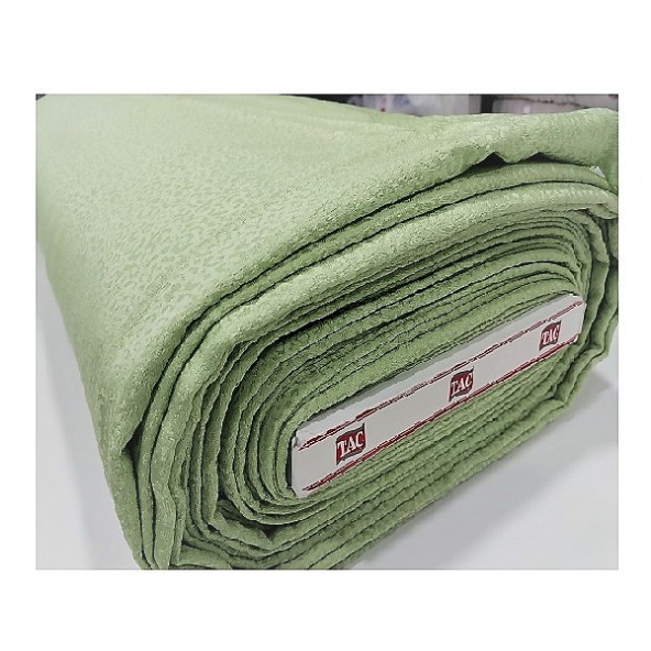 Taç Çift Kanatlı Jakar Saten Fon Perde- 1/3 (Sık) Pile-EN: 100 cm - 5