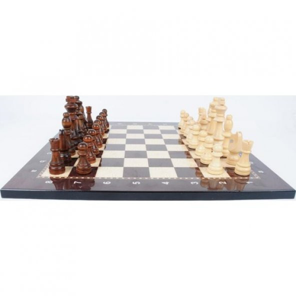 Star Satranç Takımı Ahşap Vernikli Büyük Boy Satranç Seti - 2