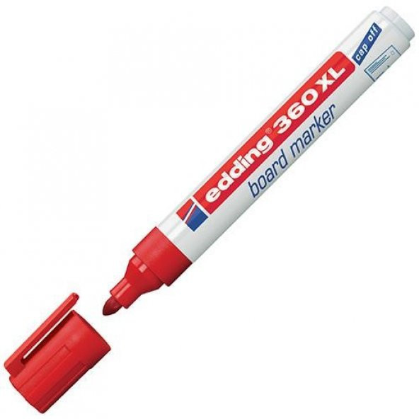 Edding Beyaz Tahta Kalemi Cap Off E-360xl Kırmızı