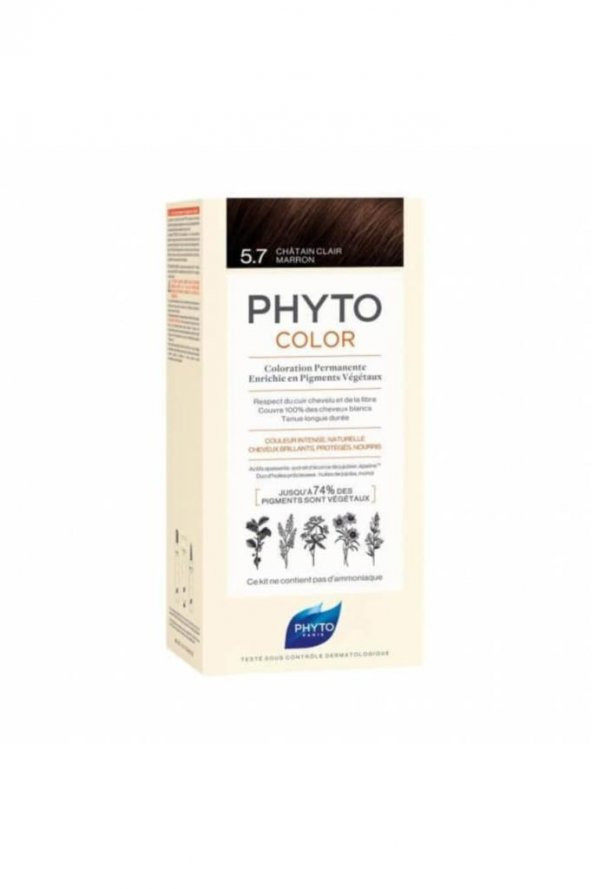 Phyto Color 5.7 Açık Kestane Bakır Bitkisel Saç Boyası
