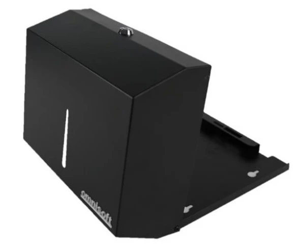 Omnisoft Paslanmaz Z Katlama Kağıt Havlu Dispenseri Siyah 200'lü - 3