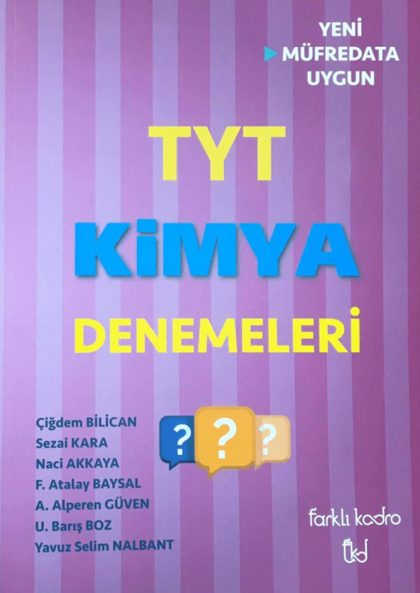 Farklı Kadro TYT Kimya Denemeleri - 1
